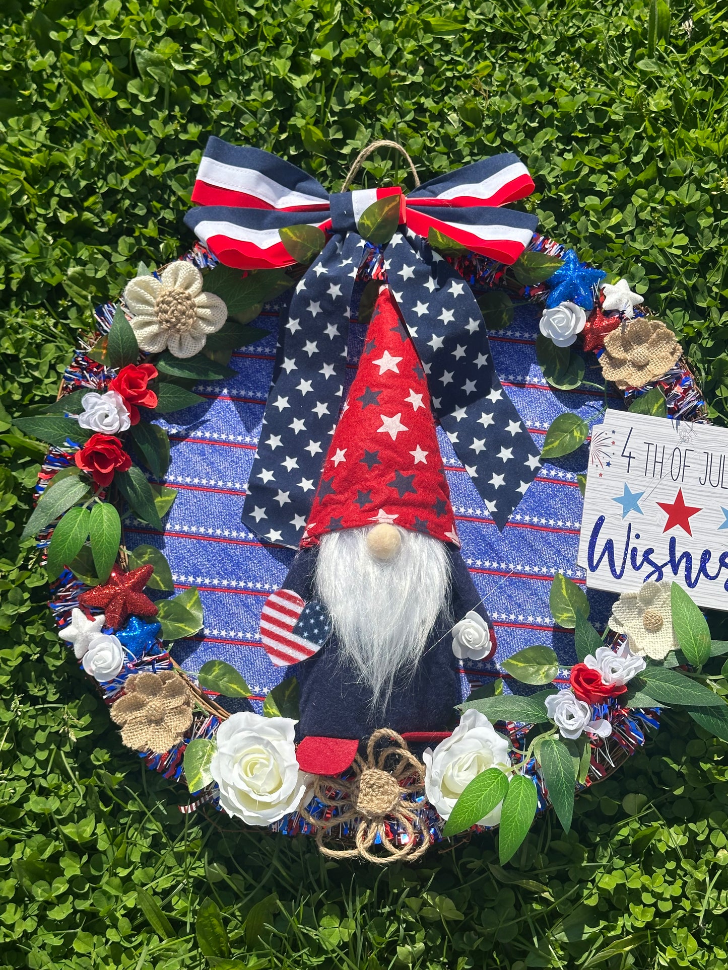 🇺🇸 All-American Gnome Welcome Wreath